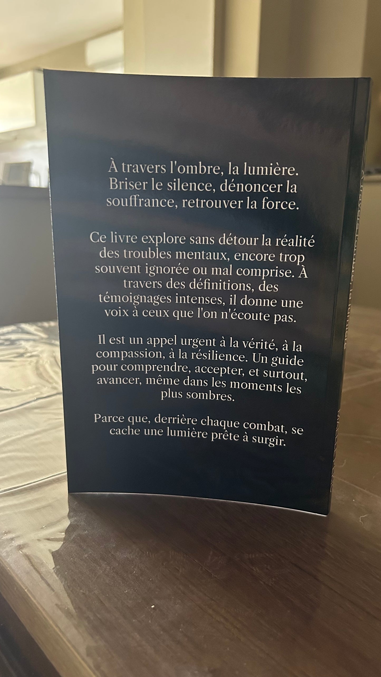 Livre « À travers l’ombre, la lumière »
